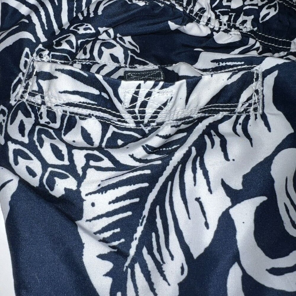 Mens Swim Trunks Size 2XL Blue Pineapple Tropical Coconut Boy Travel Beach Swim - Picture 12 of 16